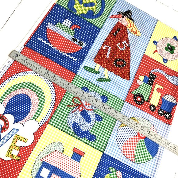 SPRING MILLS Halloween Panel of Colorful Quilting Block Prints VTG 90’s - Picture 12 of 13